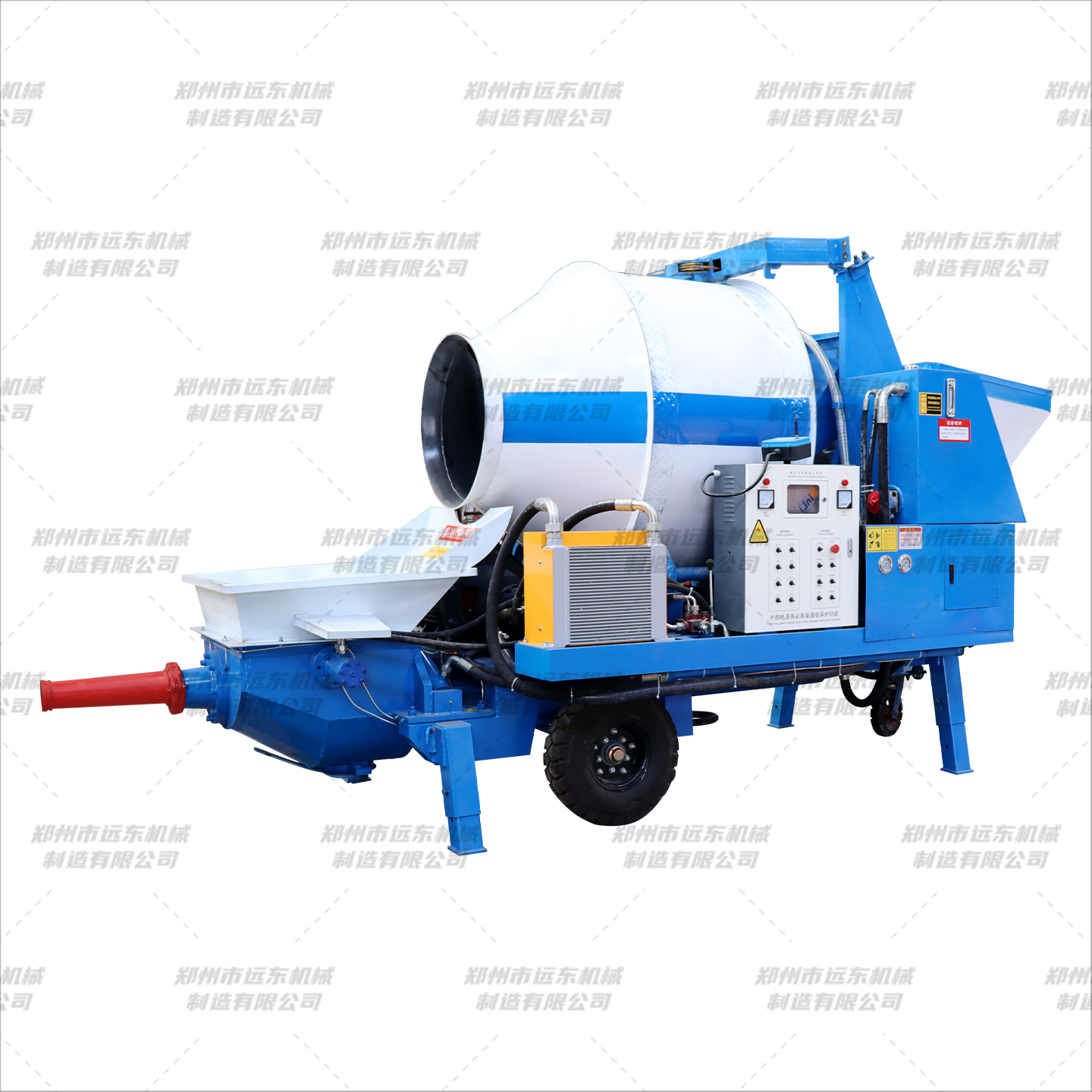 混凝土攪拌輸送一體機(jī)(圖1) 混凝土攪拌輸送一體機(jī)(圖1)