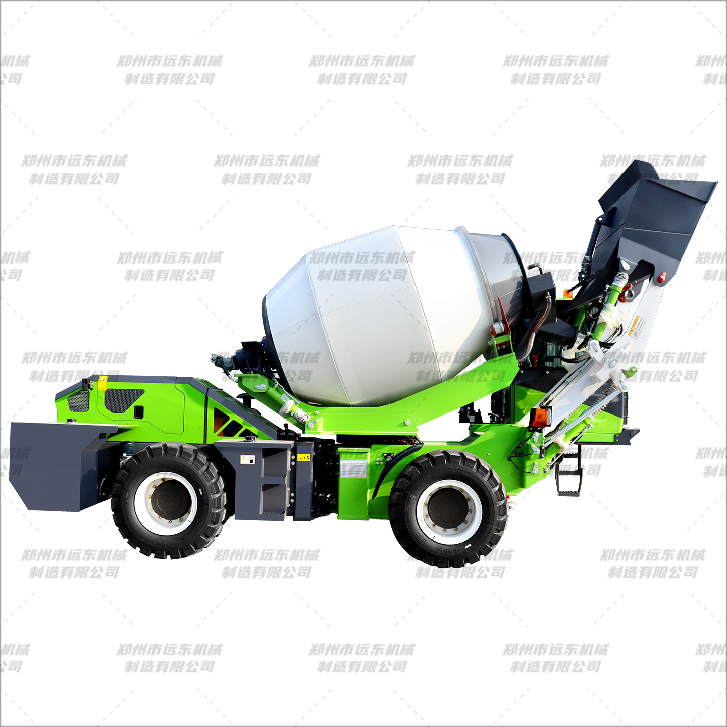 混凝土自上料攪拌機(jī)(圖1) 混凝土自上料攪拌機(jī)(圖1)